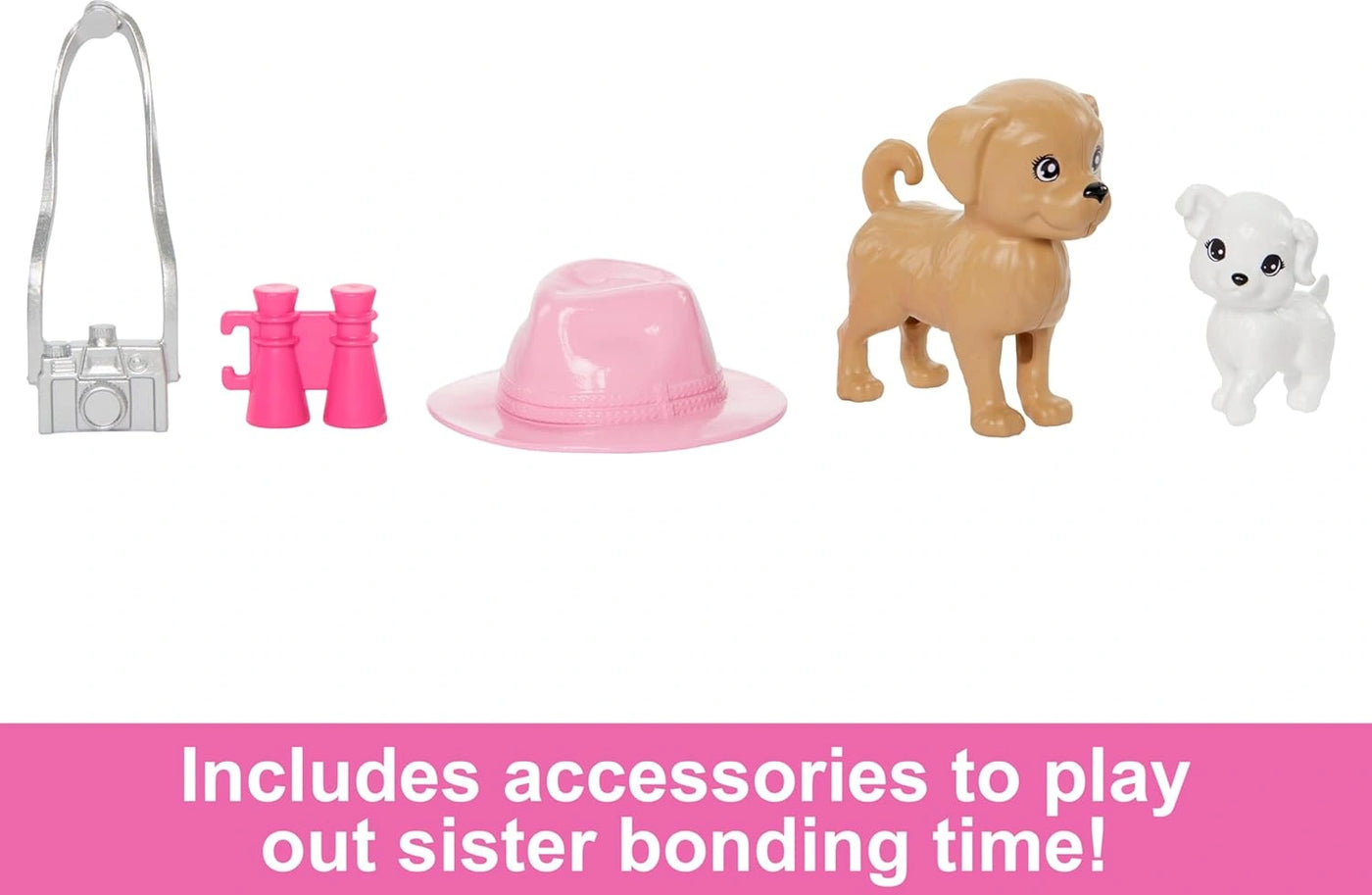 Barbie Stacie Doll Set with 2 Pet Dogs and Accessories
