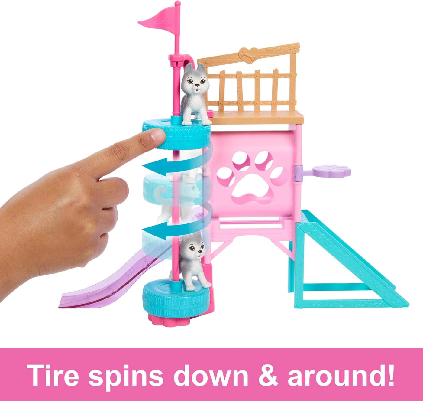 Barbie & Stacie Puppy Obstacle Course Playset with Doll