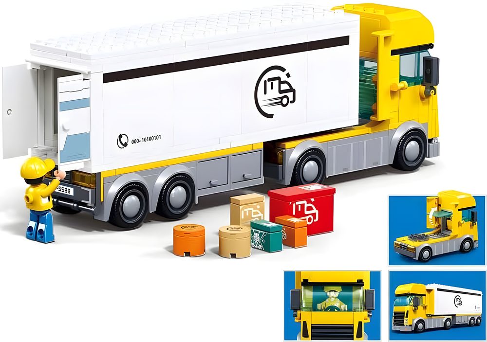 Sluban Metropolis Delivery Truck Building Set