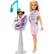 Barbie Dentist Doll with Kid, Chair & Dental Accessories
