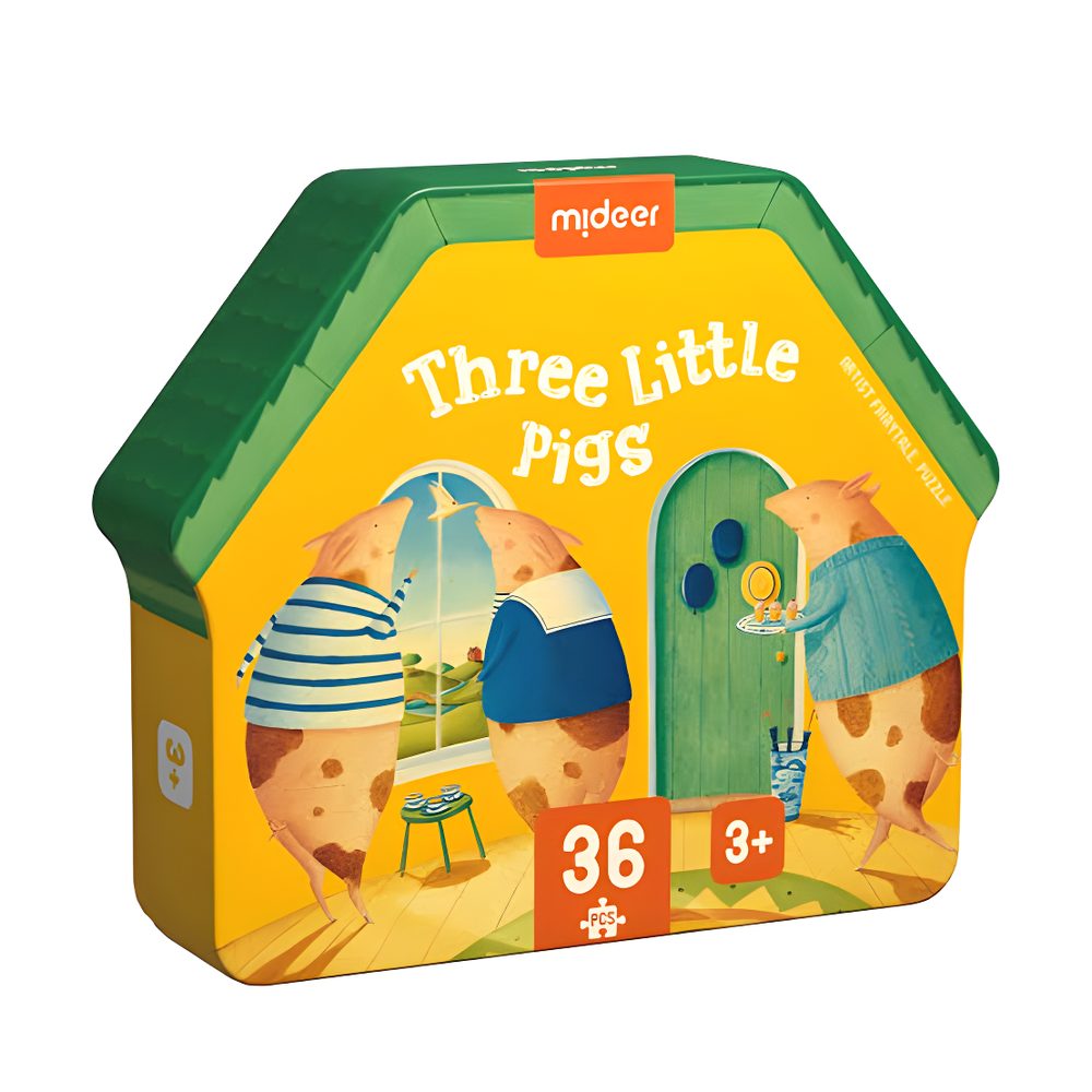 Mideer Artist's Fairy Tale Puzzle Three Little Pigs