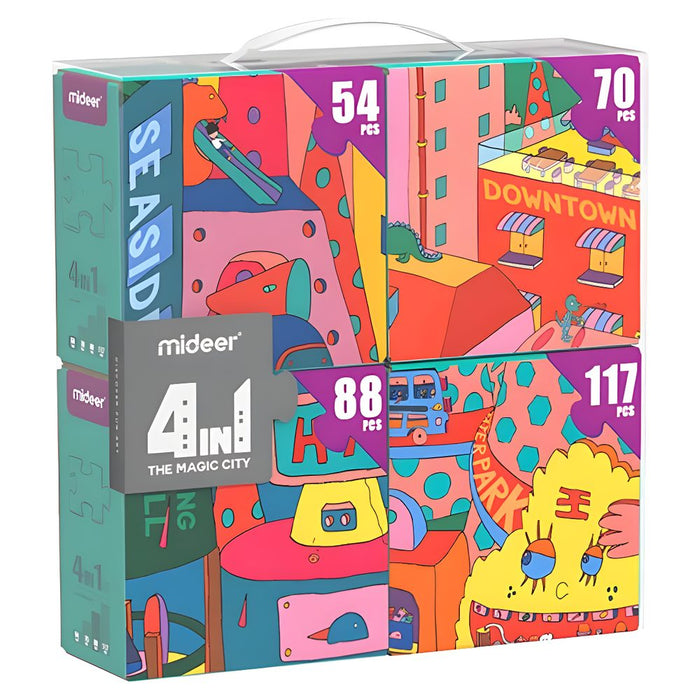 Mideer 4 in 1 Puzzle City
