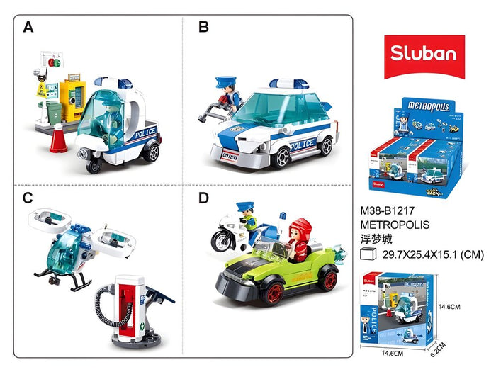 Sluban Metropolis Patrol Building Blocks
