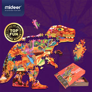 MiDeer Large Animal-Shaped Puzzle, Dinosaur World