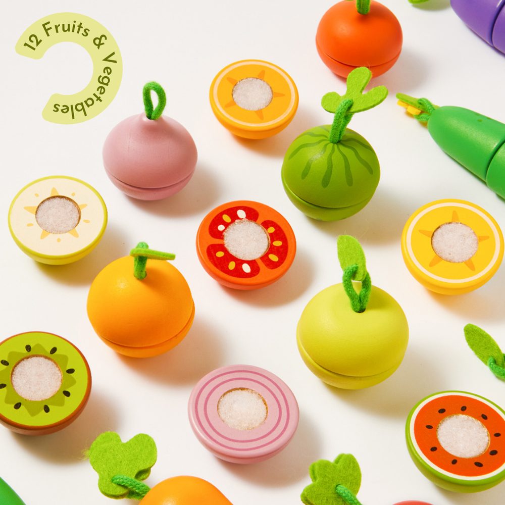 Mideer Wooden Food Set Delicious Fruit & Vegetable Shop