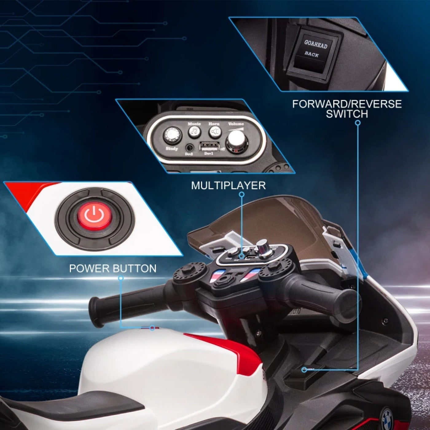BMW HP4 Licensed Ride-On Motorcycle