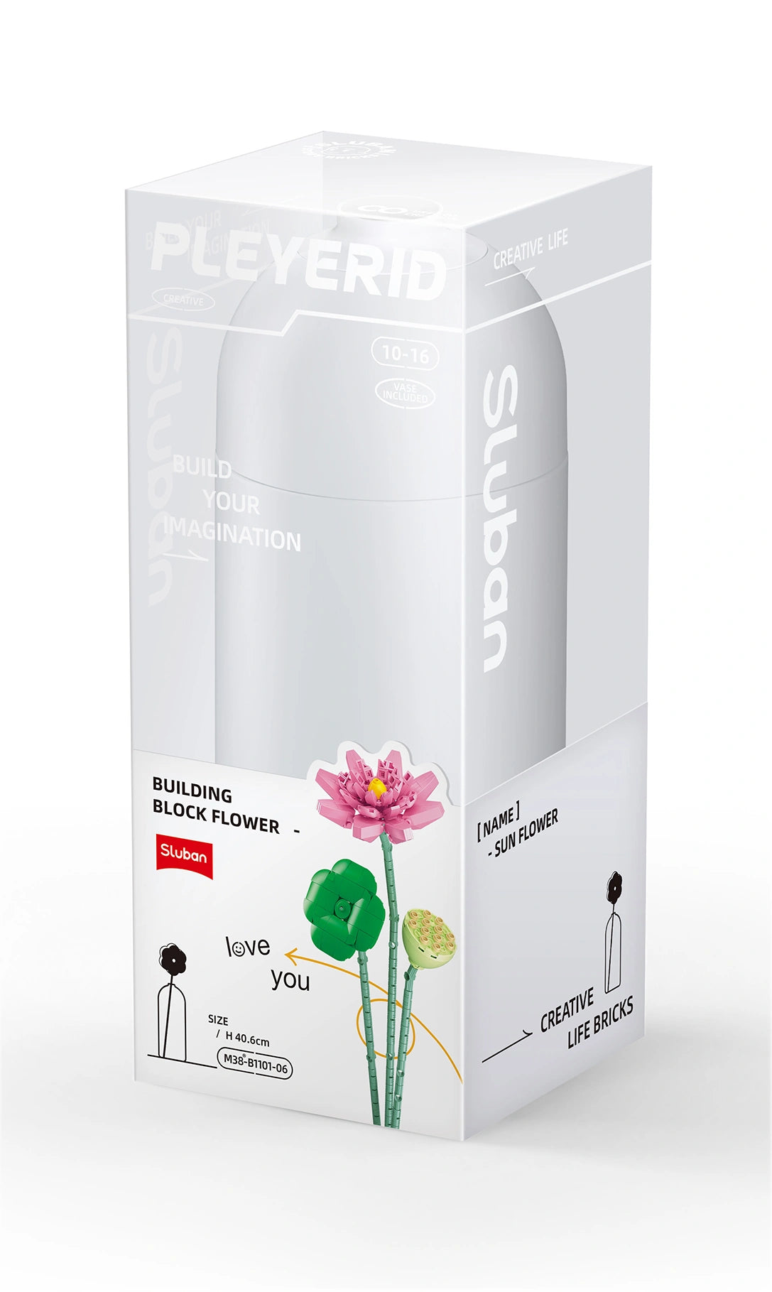 Sluban Pleyerid Lotus Building Blocks Set