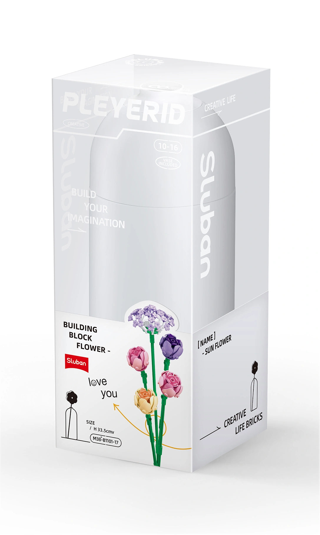 Sluban Pleyerid Peony Building Blocks