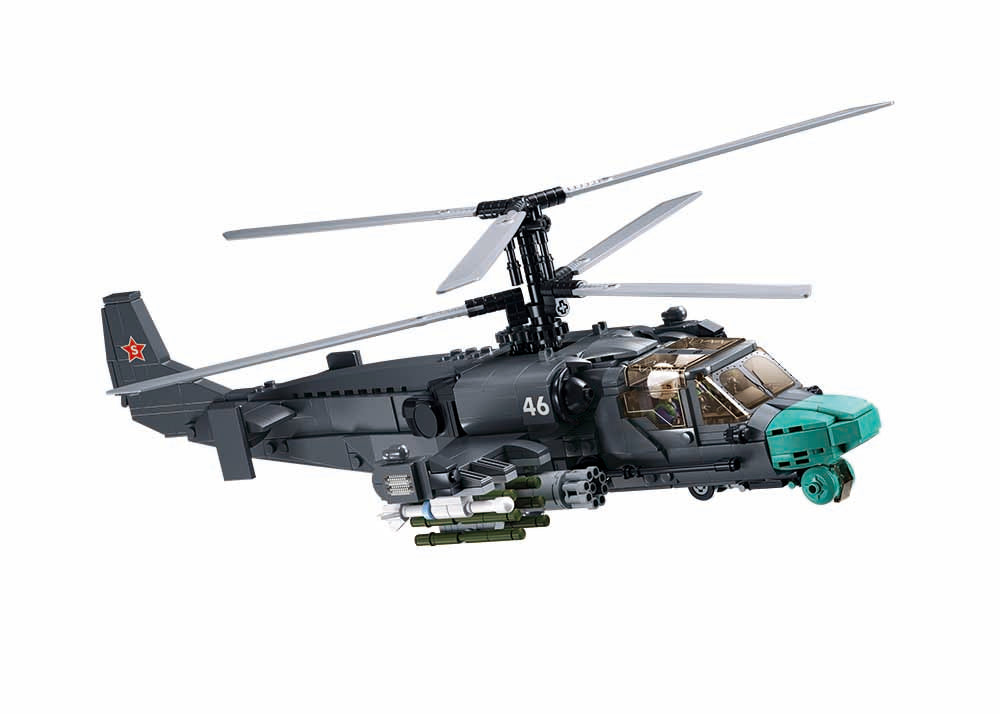 Sluban Model Bricks Ka-52S Gunship 1/35 (913 Pieces)