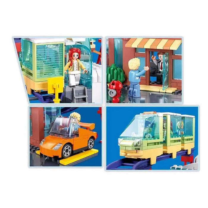 Sluban Metropolis New Energy Vehicle Store Building Set