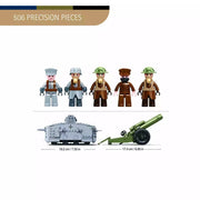 Sluban WWI-A7Vs Tank Offensive Building Model