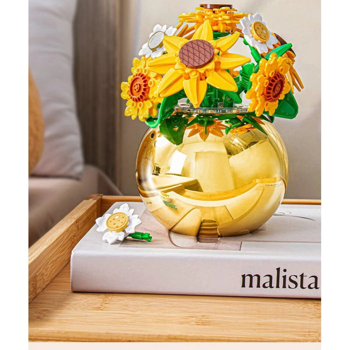 Sluban Pleyerid Sunflower Plated Vases 288pcs