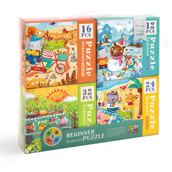 MiDeer 4-in-1 Puzzle, Seasons
