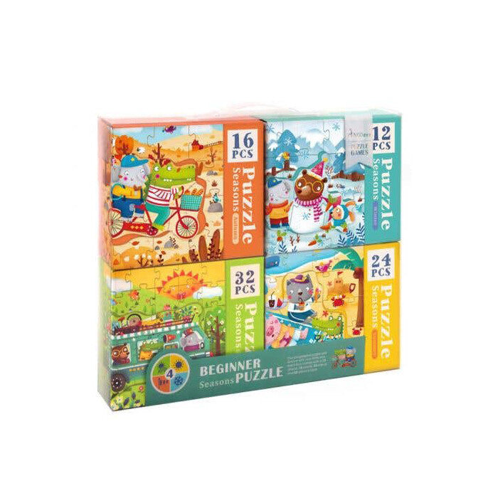 MiDeer 4-in-1 Puzzle, Seasons
