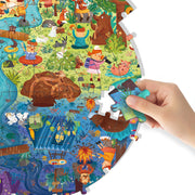 MiDeer Round Puzzle, A Day in the Forest (150 Pieces)