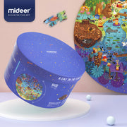 MiDeer Round Puzzle, A Day in the Forest (150 Pieces)