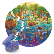 MiDeer Round Puzzle, A Day in the Forest (150 Pieces)
