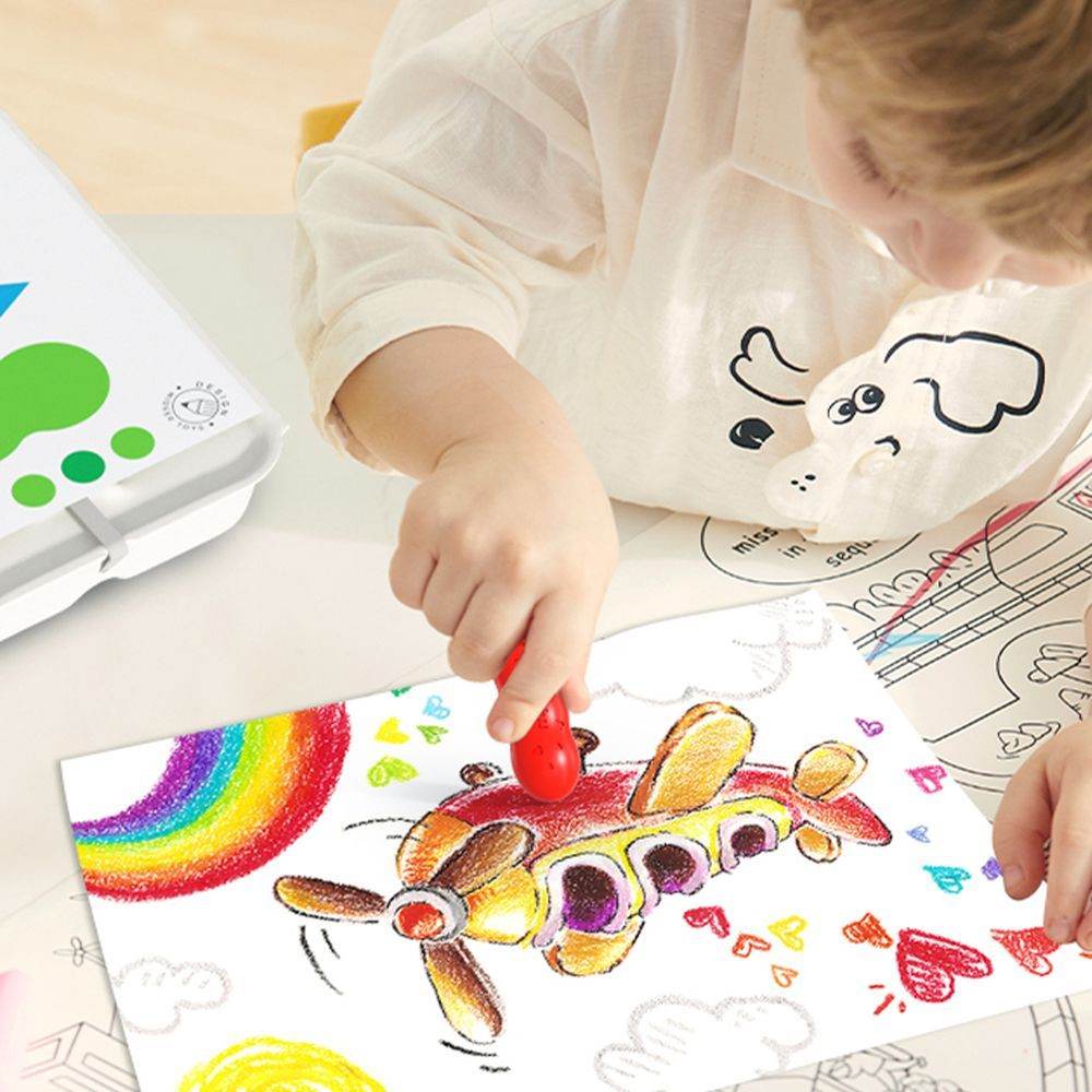 Mideer Washable Beeswax Pease Crayons - 8 Colours