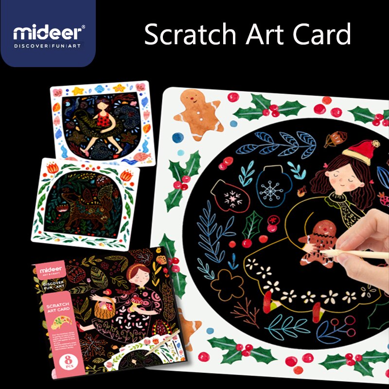 Mideer Scratch Art Cards