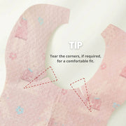 Mideer Disposable Baby Bibs Pink Bunny 20pcs