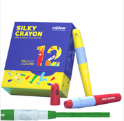 Mideer Washable Silky Crayon - 12 Colours - Age 3+