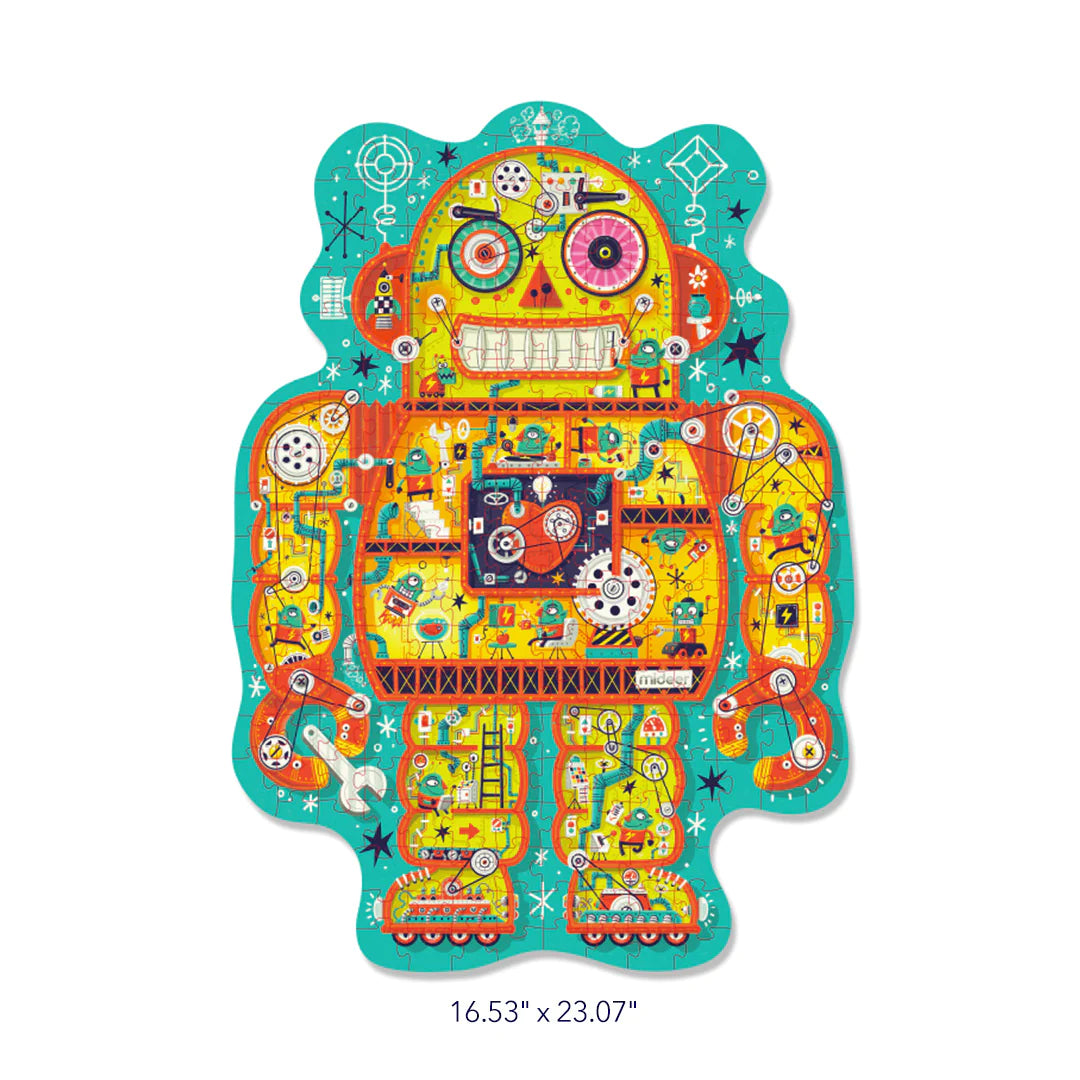 Mideer Irregular Puzzle Robot Factory