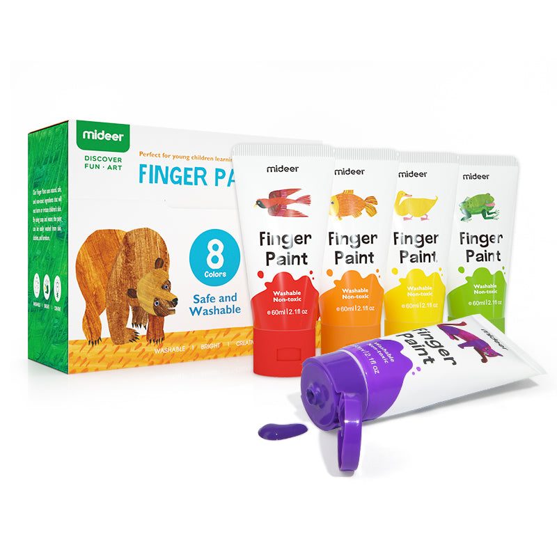 Mideer Finger Paint 8 Colours Age 3+