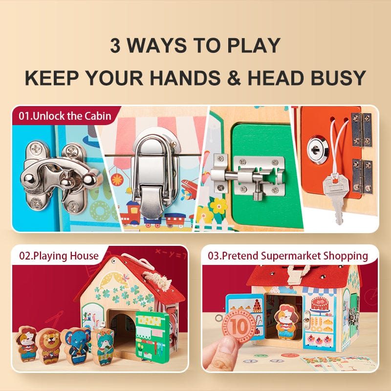 Mideer Lock Cabin Educational Toy Shopping & Math Game