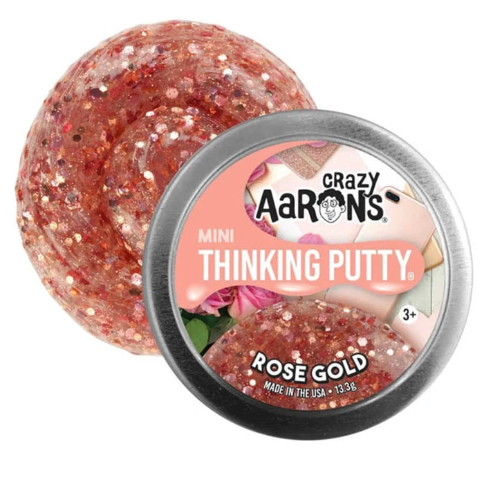 Crazy Aaron Mini Rose Gold Thinking Putty Tin