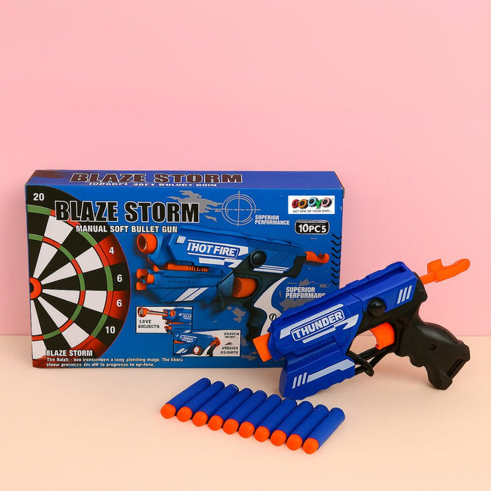 Blaze Storm Soft Bullet Gun With 40 Bullets And 30 Shells