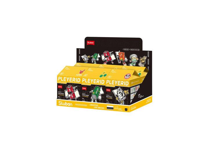 Sluban Pleyerid Beverage Man Minifigure Display (6 Boxes)