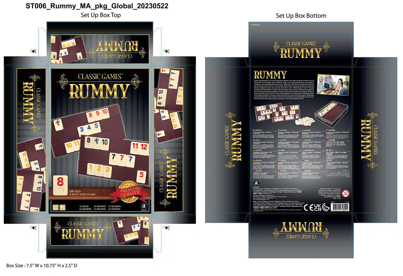 Ambassador Classic Games Rummy