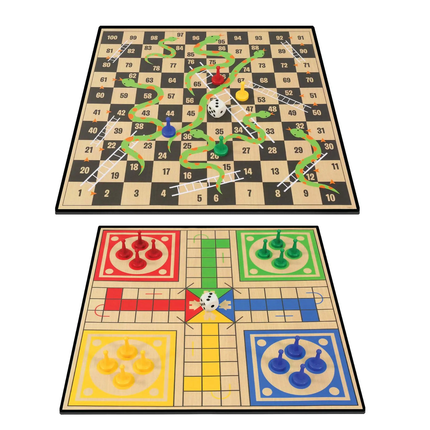 Ambassador Classic Games 2 in 1 Ludo & Snakes & Ladders