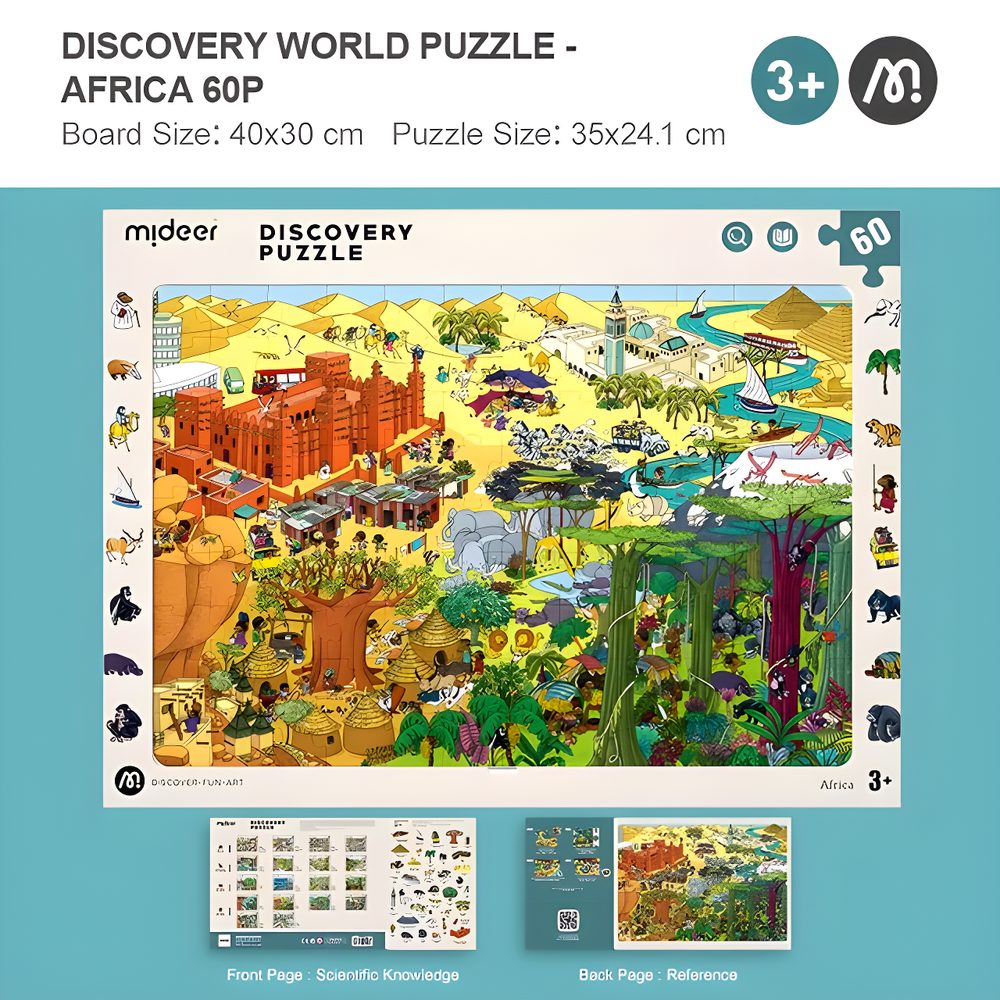 Mideer Discovery Puzzle Big World Small World Africa