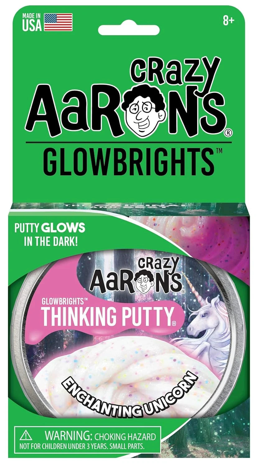 Crazy Aaron Enchanting Unicorn Thinking Putty Tin