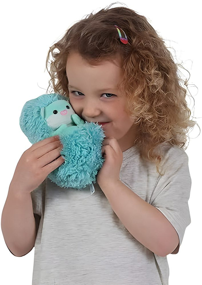 Curlimals Dark Blue Interactive Hedgehog Plush for Kids