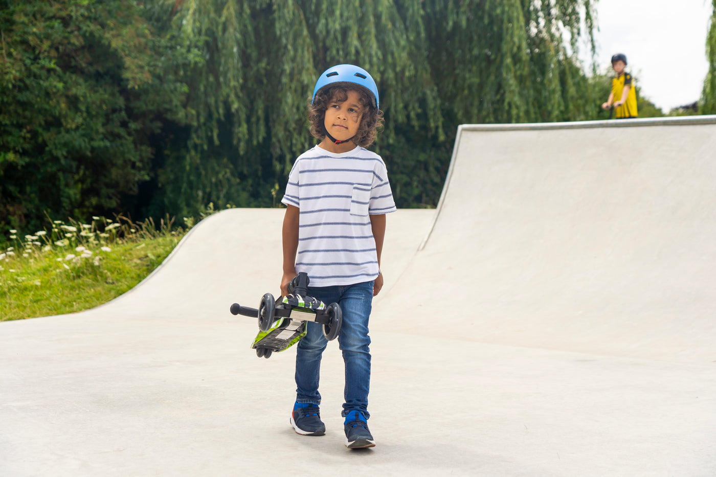 Boldcube Big 3 Wheel Scooter Swift Green Age 5-10