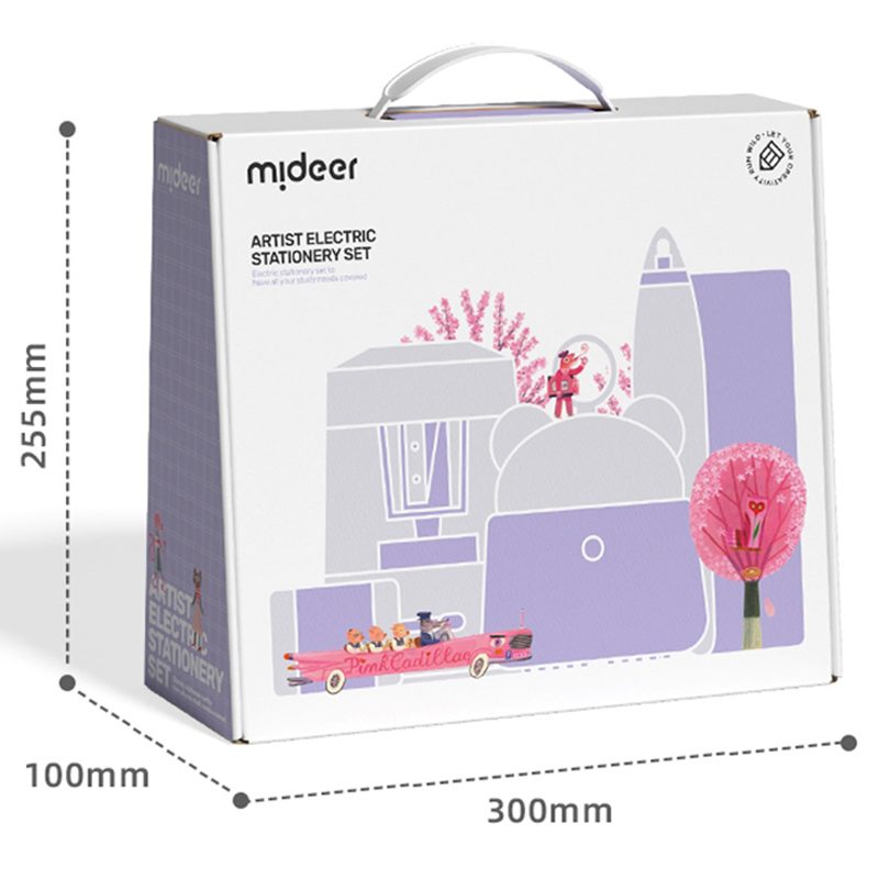 Mideer Electric Stationery Set Artist Pink Age 3+
