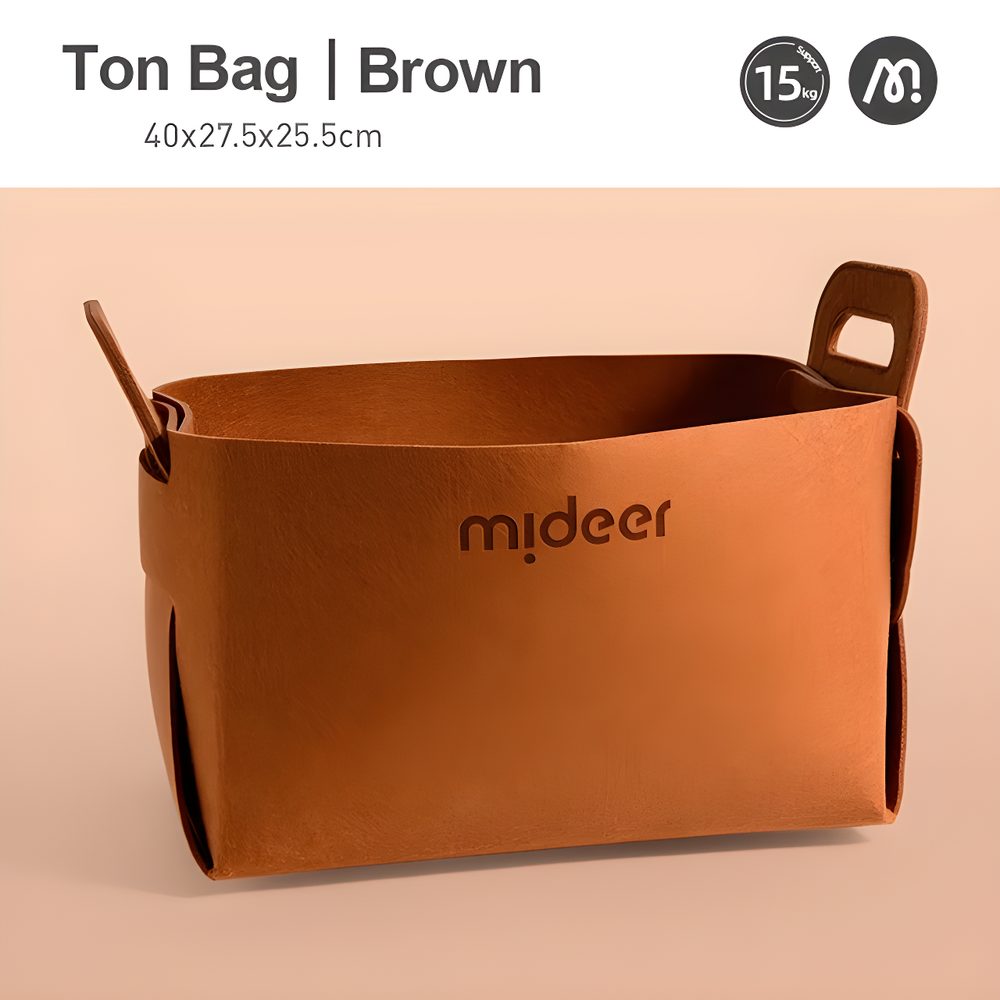 Mideer Toy Storage Bag - Brown - Age 3+