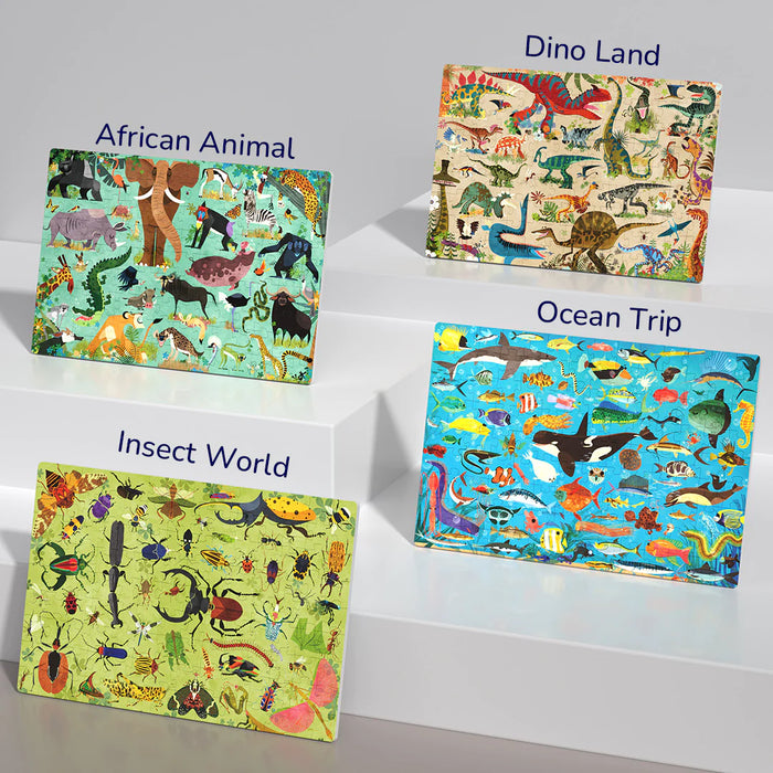 Mideer Let's Learn Dino Land Puzzle