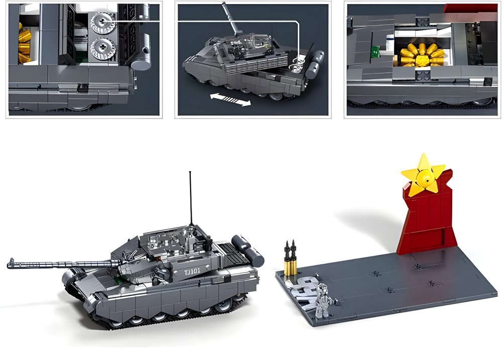Sluban ModelBricks 1/35 ZTZ-99AS Tank
