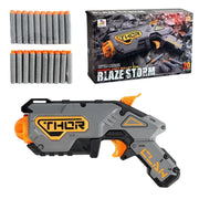 Blaze Storm Manual Soft Bullet Blaster with 20 Bullets