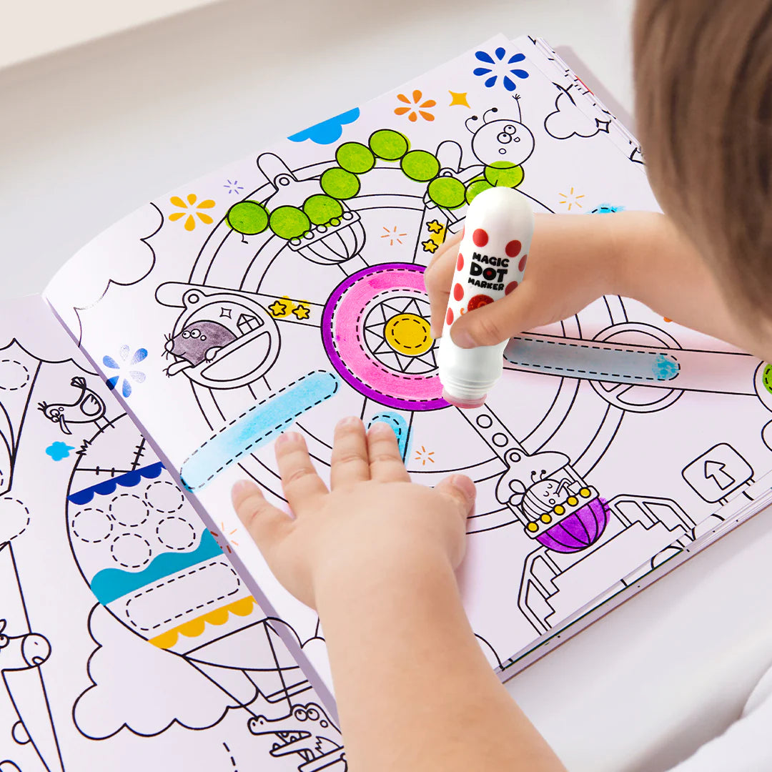 Mideer Magic Dot Dot Colouring Book Wonderland Age 2+