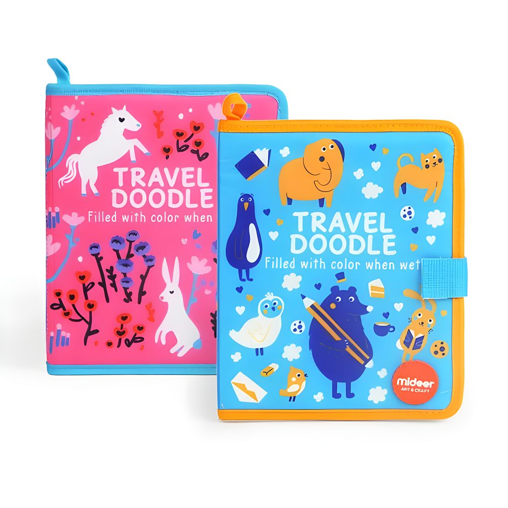 Mideer Travel Doodle Reusable Journal - Pink