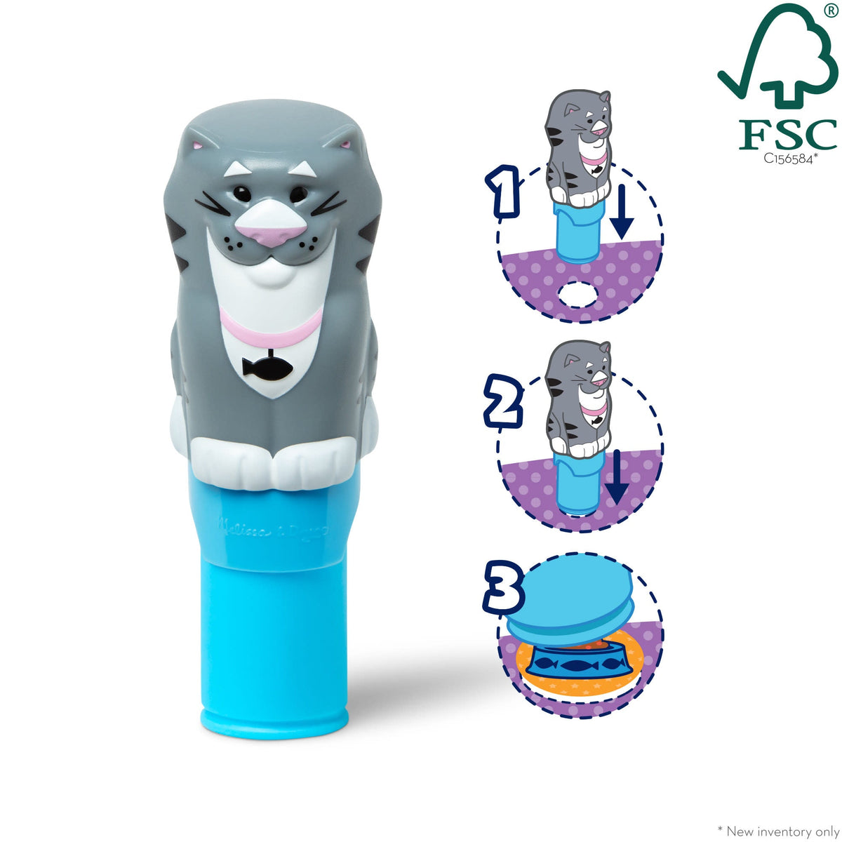 Melissa & Doug Sticker WOW! Activity Pad & Sticker Stamper - Cat