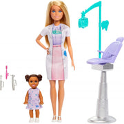 Barbie Dentist Doll with Kid, Chair & Dental Accessories