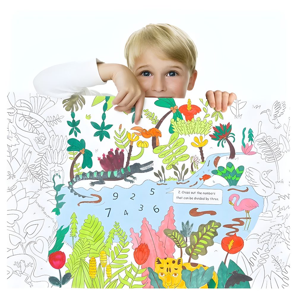 Mideer Giant Jungle Colouring Roll