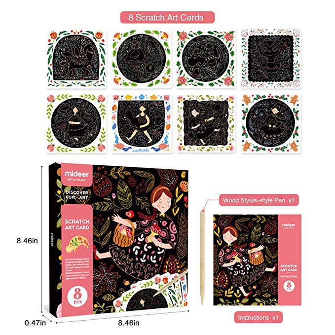 Mideer Scratch Art Cards