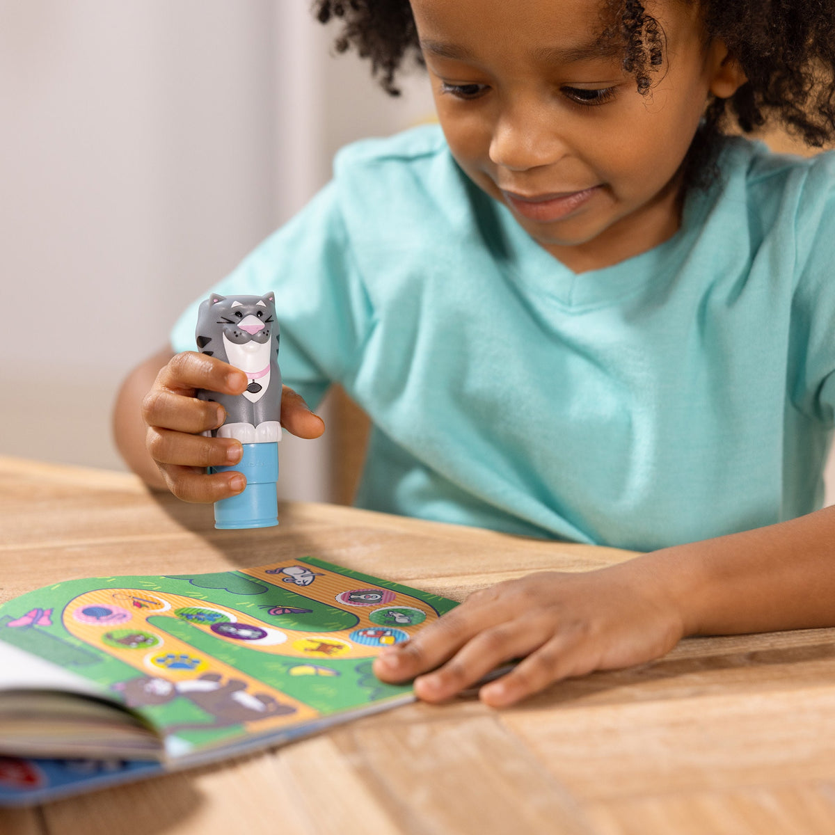 Melissa & Doug Sticker WOW! Activity Pad & Sticker Stamper - Cat