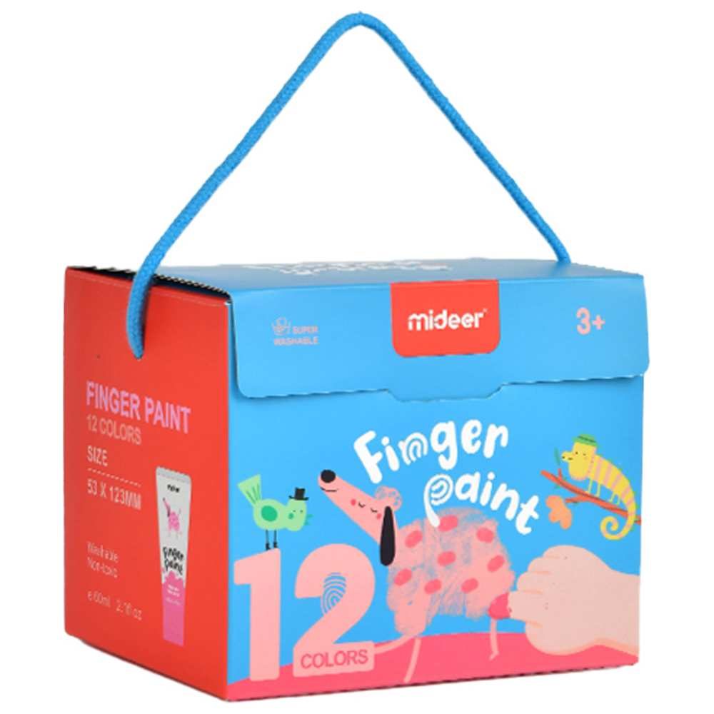 Mideer Finger Paint Set - 12 Colours - Age 3+